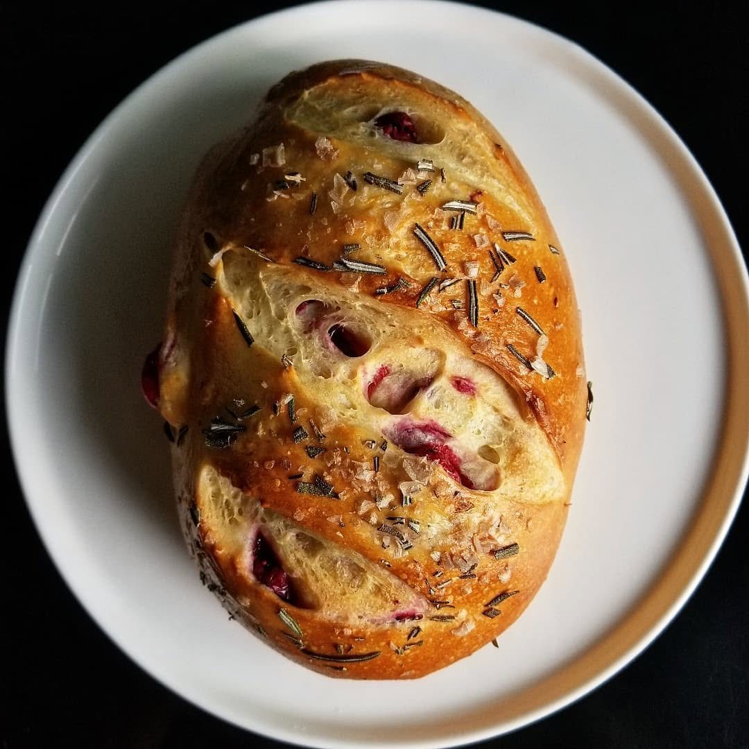 Cranberry rosemary loaf