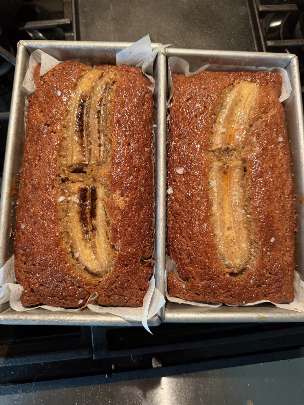 Salted maple banana bread